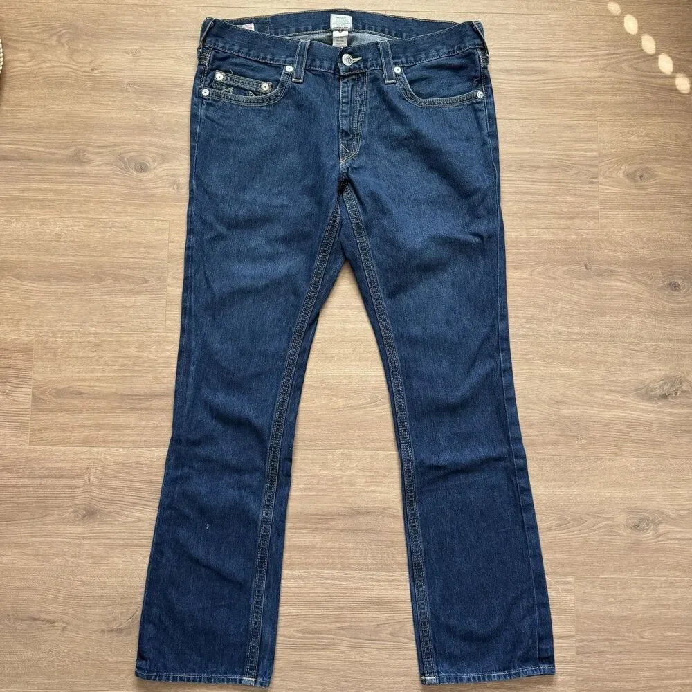 Vintage True Religion Section Bobby QT Jeans Size 39x34 Blue Made In USA